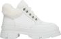 Estro Dames Witte Veterschoenen voor de Winter met Echt Bont Er00112246 White Dames - Thumbnail 1