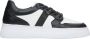 Estro Dames Zwart & Wit Leren Lage Sneakers Er00113060 Black Dames - Thumbnail 1