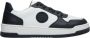 Estro Dames Zwart & Wit Leren Lage Sneakers Er00113170 Black Dames - Thumbnail 1