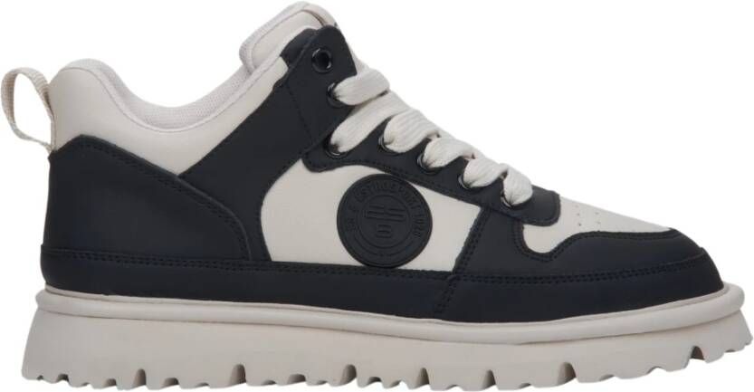 Estro Dames Zwarte & Beige Sneakers gemaakt van Echt Leer en Velours ES8 Er00111707 Black Dames