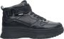 Estro Dames Zwarte High-Top Sneakers gemaakt van Echt Leer ES8 Er00113876 Black Dames - Thumbnail 1