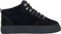 Estro Dames Zwarte High-Top Sneakers gemaakt van Echt Nubuck Er00112204 Black Dames - Thumbnail 1