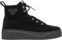 Estro Dames Zwarte High-Top Sneakers met Isolatie gemaakt van Echt Suède Er00111764 Black Dames - Thumbnail 1