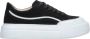 Estro Dames Zwarte Lage Sneakers gemaakt van Echt Italiaans Velours Er00115652 Black Dames - Thumbnail 1