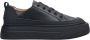 Estro Dames Zwarte Lage Top Leren Sneakers Er00113473 Black Dames - Thumbnail 1