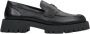 Estro Dames Zwarte Leren Loafers met een Dikke Zool Er00114647 Black Dames - Thumbnail 1