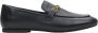 Estro Dames Zwarte Leren Penny Loafers met een Zilveren Ketting Er00113298 Black Dames - Thumbnail 1