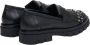 Estro Dames Zwarte Loafers met Versieringen gemaakt van Italiaans Echt Leer Er00113593 Black Dames - Thumbnail 1