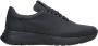 Estro Dames Zwarte Matte Leren Lage Sneakers Er00113797 Black Dames - Thumbnail 1