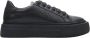 Estro Dames Zwarte Sneakers gemaakt van Echt Leer met Dikke Zool Er00114395 Black Dames - Thumbnail 1