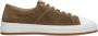 Estro Heren Bruine Lage Sneakers gemaakt van Echt Italiaans Velours Er00114570 Brown Heren - Thumbnail 1