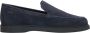 Estro Heren Donkerblauwe Loafers gemaakt van Premium Italiaans Echt Velours Er00115835 Blue Heren - Thumbnail 1