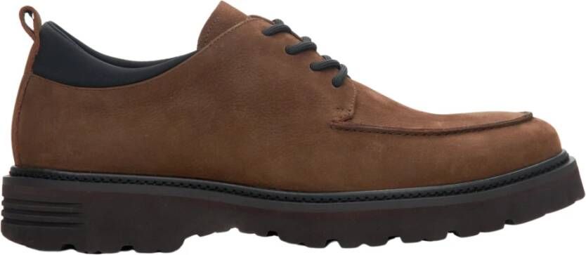 Estro Heren Donkerbruine Nubuck Loafers met Verhoogde Naad Er00114192 Brown Heren