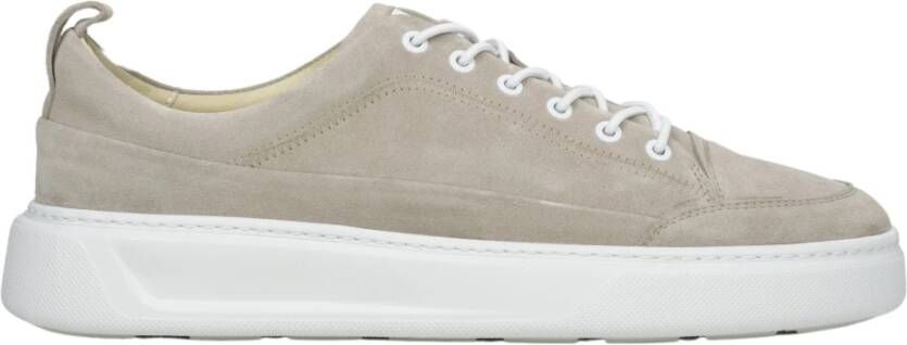 Estro Heren Grijze Sneakers gemaakt van Italiaans Echt Velours Er00114526 Gray Heren