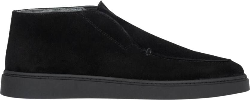 Estro Heren loafers gemaakt van premium Italiaans echt velours Black Heren