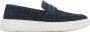 Estro Heren Navy Blue Echt Velours Slip-On Loafers Er00114389 Blue Heren - Thumbnail 1