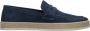 Estro Heren Navy Blue Mocassins gemaakt van Echt Italiaans Velours Er00115000 Blue Heren - Thumbnail 1