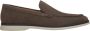 Estro Heren Saddle Brown Loafers gemaakt van Echt Velours Brown Heren - Thumbnail 1