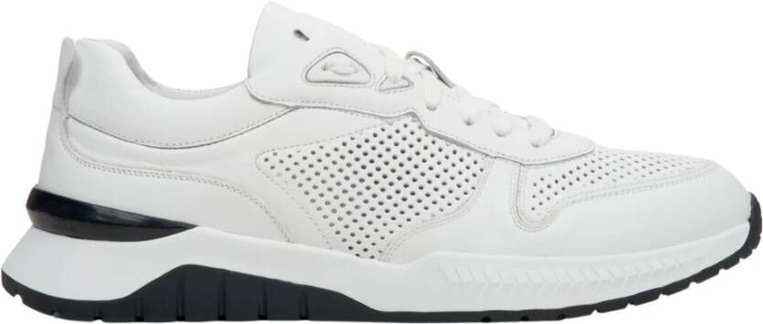 Estro Heren Witte Geperforeerde Sneakers Er00112952 White Heren