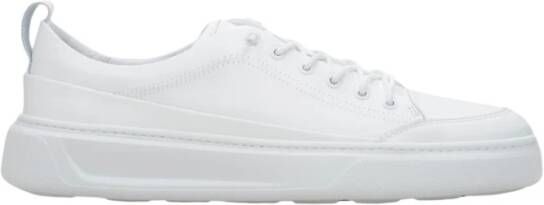 Estro Heren Witte Sneakers gemaakt van Italiaans Echt Leer Er00114391 White Heren