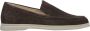 Estro Heren Zadelbruine Velours Slip-On Loafers Er00112974 Brown Heren - Thumbnail 1