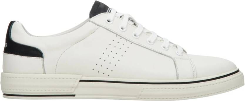 Estro Heren Zwart & Wit Leren Lage Sneakers ES8 Er00112549 White Heren