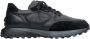 Estro Heren Zwarte Atletische Lage Sneakers gemaakt van Gemengde Materialen Er00113802 Black Heren - Thumbnail 1