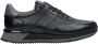 Estro Heren Zwarte Atletische Sneakers gemaakt van Echt Leer Er00113798 Black Heren - Thumbnail 1