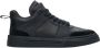 Estro Heren Zwarte High-Top Sneakers gemaakt van Echt Leer en Suède Er00114368 Black Heren - Thumbnail 1