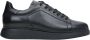 Estro Heren Zwarte Lage Top Sneakers gemaakt van Echt Leer Er00113795 Black Heren - Thumbnail 1