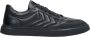 Estro Heren Zwarte Leren Lage Sneakers Er00111760 Black Heren - Thumbnail 1