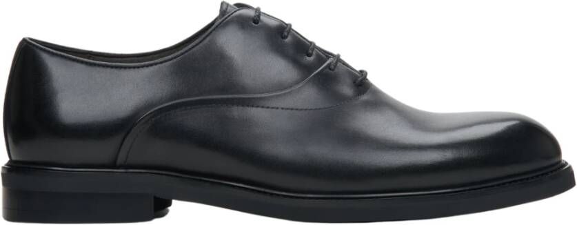 Estro Heren Zwarte Leren Oxford Schoenen Er00114371 Black Heren