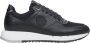 Estro Heren Zwarte Leren Sneakers met Elastische Zool Er00114547 Black Heren - Thumbnail 1