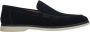 Estro Heren zwarte loafers gemaakt van echt velours Black Heren - Thumbnail 1