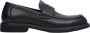 Estro Heren Zwarte Penny Loafers gemaakt van Echt Leer Er00113950 Black Heren - Thumbnail 1