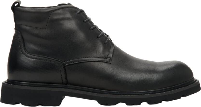 Estro Heren Zwarte Veterschoenen voor de Winter Er00112195 Black Heren