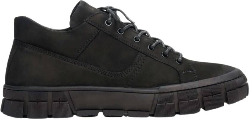 Estro Heren Zwarte Winter Schoenen gemaakt van Echt Nubuck Er00112050 Black Heren