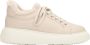 Estro Lichtbeige lage winter sneakers voor dames met bontvoering Beige Dames - Thumbnail 1