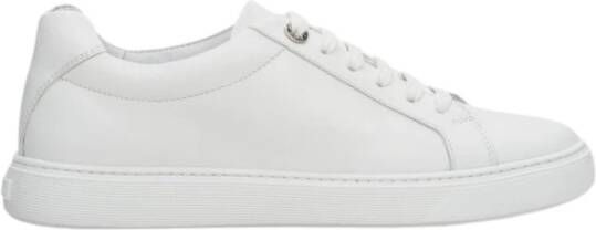 Estro Witte Leren Lage Sneakers White Dames