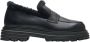 Estro Zwarte Dames Loafers met Bontvoering van Echt Leer voor de Winter Er00114212 Black Dames - Thumbnail 1