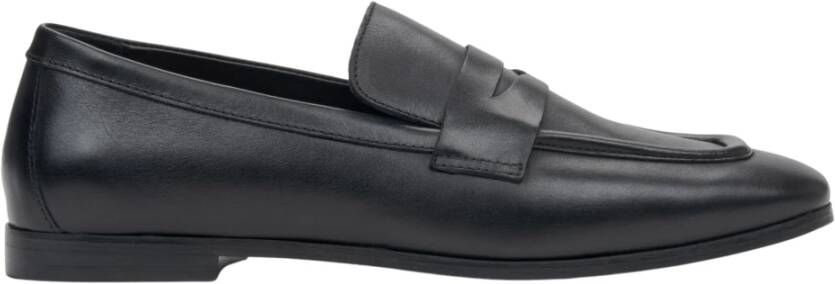 Estro Zwarte loafers voor dames gemaakt van Italiaans echt leer Black Dames