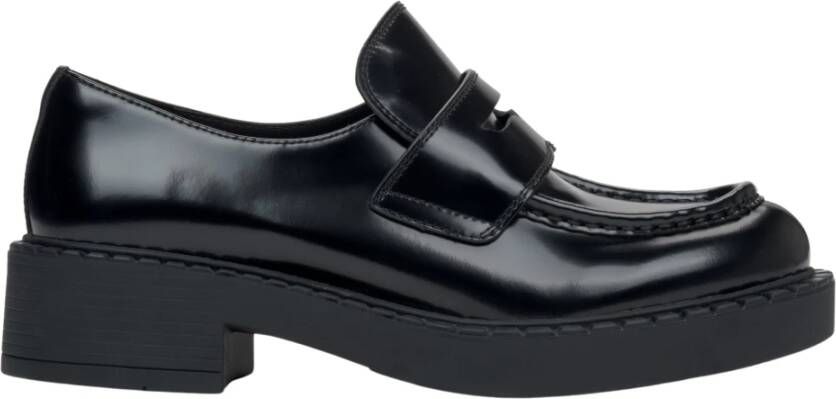 Estro Zwarte Penny Loafers voor dames gemaakt van echt leer Black Dames