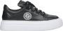 Estro Zwarte Platform Sneakers voor Dames gemaakt van Echt Leer Er00114536 Black Dames - Thumbnail 1