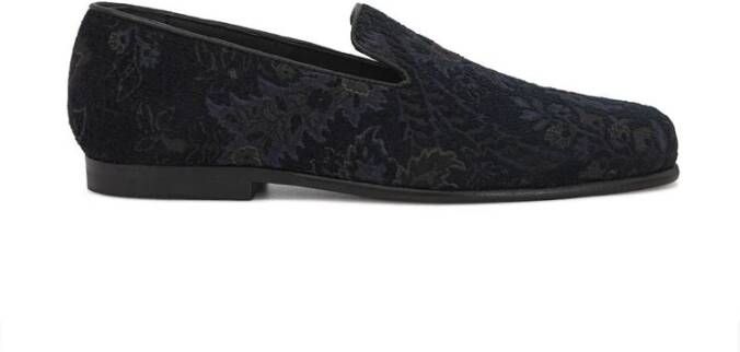 ETRO Blauwe Leren Loafer Blue Heren