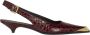 ETRO Bordeaux Krokodillenprint Hak Sandalen Red Dames - Thumbnail 1