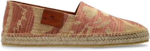 ETRO Espadrilles met logo Red Heren