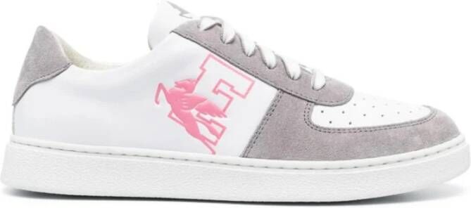 ETRO Grijze Leren Casual Sneakers Vrouwen Multicolor Dames