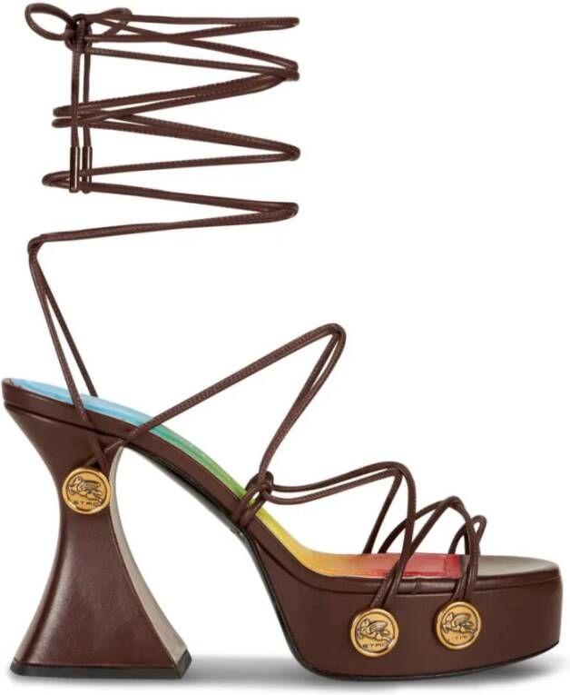 ETRO High Heel Sandals Brown Dames