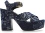 ETRO Plateau sandalen Blue Dames - Thumbnail 1