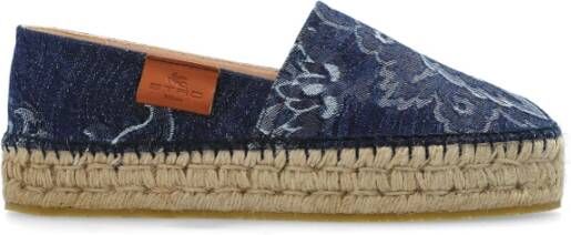 ETRO Platform espadrilles Blue Dames